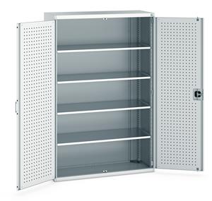 Bott Tool Storage Cupboards for workshops with Shelves and or Perfo Doors Bott Perfo Door Cupboard 1300Wx525Dx2000mmH - 4 Shelves